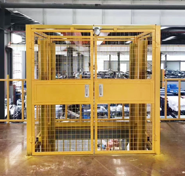 沧州智能导轨式升降机亮相